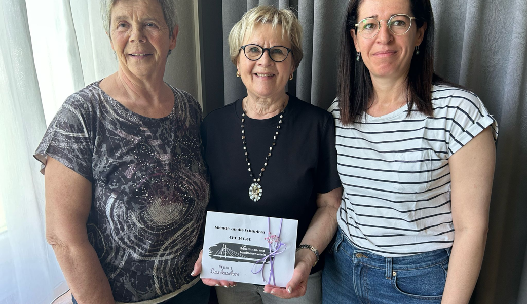 von links nach rechts: Judith Kuster, Priska Kurath, Neschi Kuster