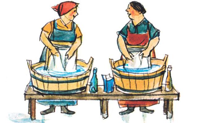 Eni isch a Wöschwiib