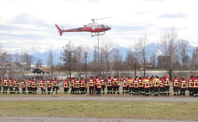 Video: Helikoptertransport beim Kadertag