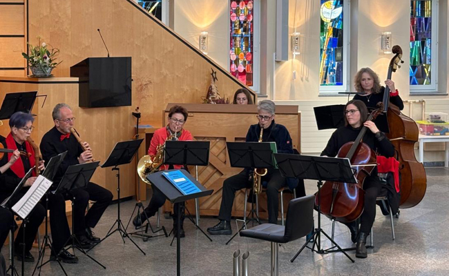 Das Ensemble Woody Mix spielte ein Konzert mit beschwingten  Melodien