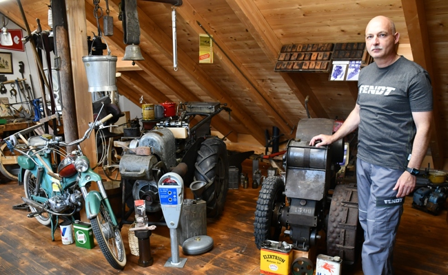 Traktoren und Motoren lassen Peter Göldi aus Lienz schwach werden