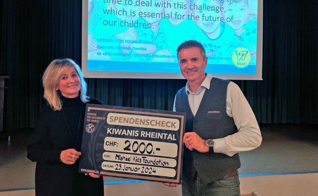 Gemeinsam für Kinderlächeln: Kiwanis Club unterstützt Misheel Kids Foundation