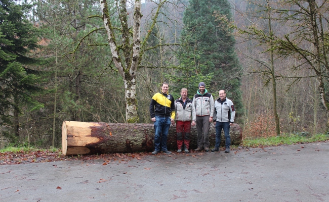 Ein hölzerner Brunnen für gestandene Schwinger