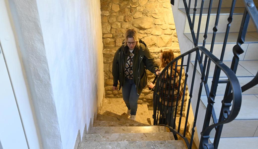 Im Hotel Untertor hats zwar einen Lift. Aber als neue Besitzer möchten die Initianten der Genossenschaft die Liegenschaft von Etage zu Etage entdecken. Und da nimmt man besser grad die Treppe.