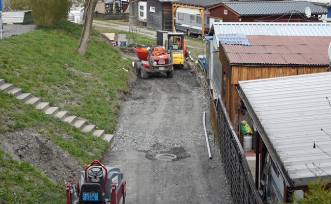 Neuer Weg zur Strandbadi im Bau