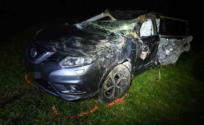Das Auto eines 22-jährigen, fahrunfähigen Mannes überschlug sich auf der Trogenerstrasse