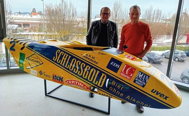 Mister Seitenwagen Rolf Biland feiert 50 Jahre Rennsport mit Chassis von Louis Christen aus Rheineck