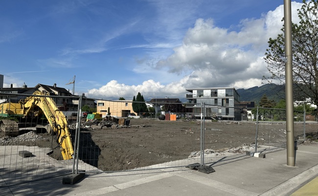 Im Zentrum entstehen neue Wohnungen und Gewerbefläche