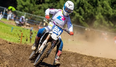 Ramon Meile fährt am Motocross Feldkirch auf Rang zwei