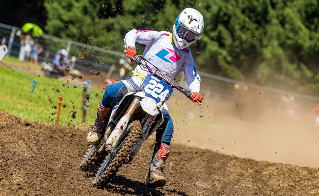 Ramon Meile fährt am Motocross Feldkirch auf Rang zwei