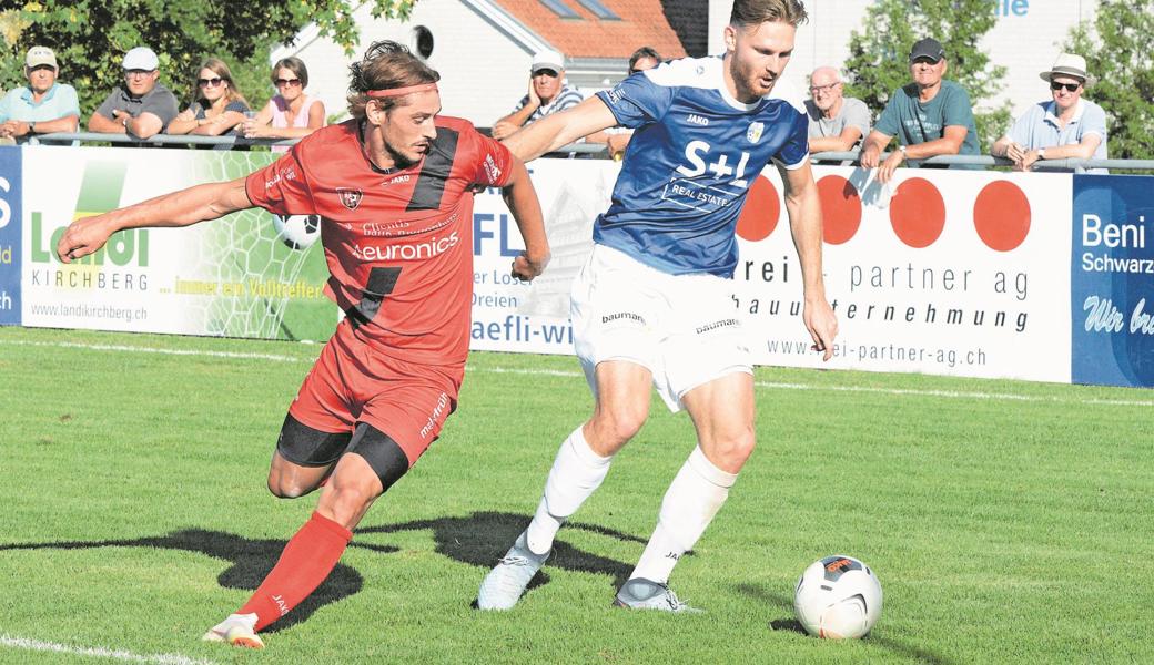 Bei Widnaus 0:0 zum Saisonauftakt in Bazenheid spielte Daniel Lässer (rechts) gewohnt stark.