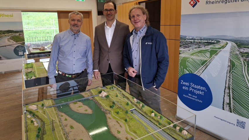IRR-Praktiker (v.l.): Markus Schatzmann, Markus Mähr und Projektleiter Bernhard Valenti.