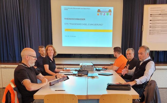 Führungsstab spielte Szenario "Rheinhochwasser" durch