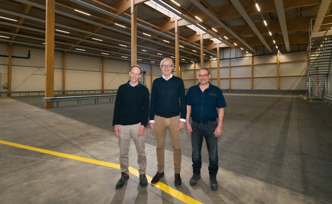 Neue Lagerhalle macht die Transportwege von Bauwerk effizienter