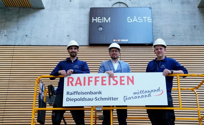 Neue Anzeigetafel für die Mehrzweckhalle Kirchenfeld