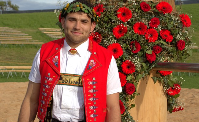 Der 24-jährige Montlinger Fabian Ulmann holt Eichenlaub