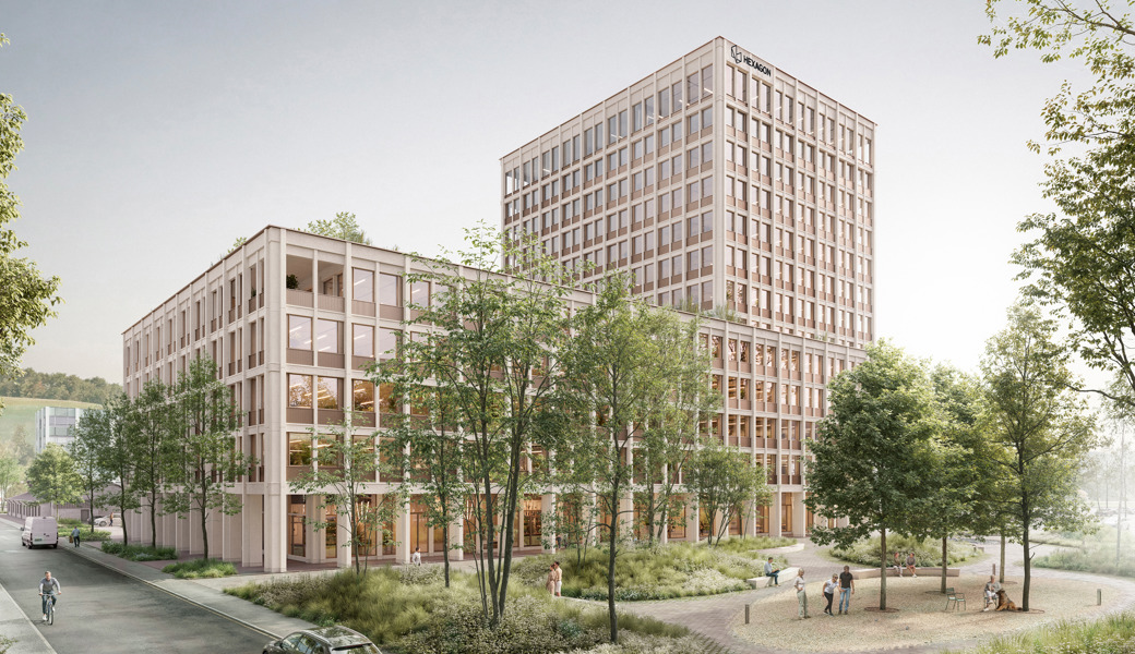 In Kürze geht es los: Baustart für das bis zu 50 Meter hohe neue Zentrum Anker West der Leica Geosystems