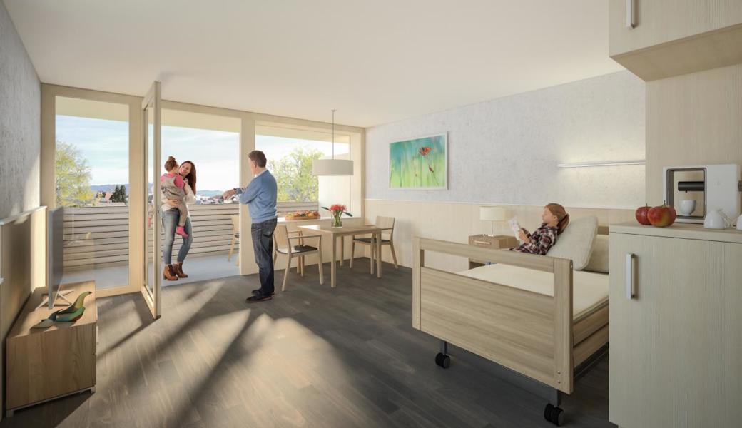 Die Zimmer im Erweiterungsbau sind 23 bis 28 m2 gross.