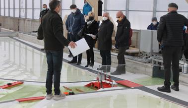 Hochwasserschutz am Rheintaler Binnenkanal: Erste Modellversuche sind erfolgreich