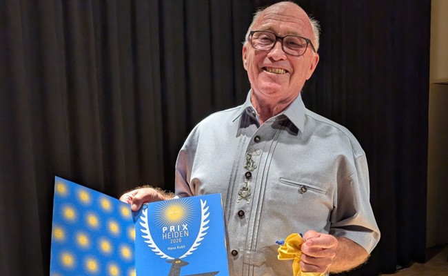 Gemeinde ehrt Hans Kubli für jahrzehntelange Freiwilligenarbeit mit dem Prix Heiden