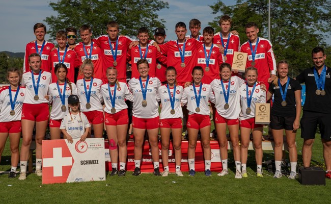 Die Schweizer U18-Teams gewinnen Bronze an der Heim-EM