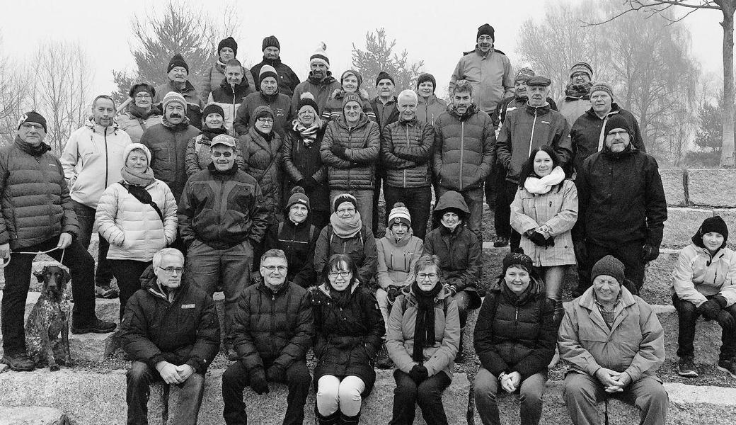 Die Hauswarte trafen sich zur traditionellen Winterwanderung. Bild: pd