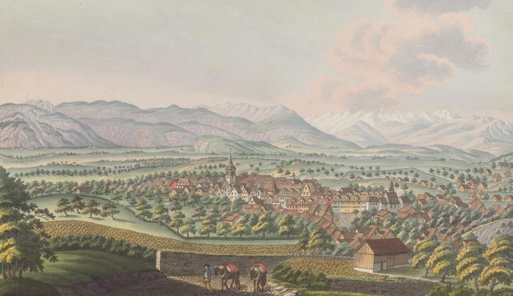 ... ein Buch über die historischen Transitstrassen im Rheintal (im Bild eine Darstellung der alten Strasse von Altstätten zum Ruppen hinauf)...