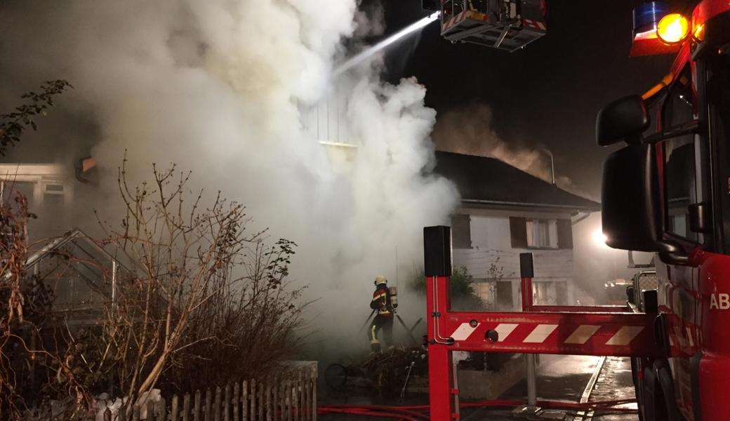 Etwa hundert Feuerwehrleute waren im Einsatz.