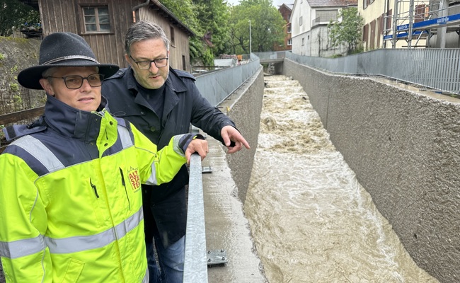 Baumassnahmen abgeschlossen: Stadt investierte 3,85 Mio. in den Hochwasserschutz  am Brendenbach