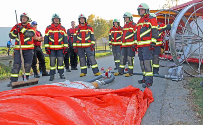 440 Meter Schlauch gegen die Flut