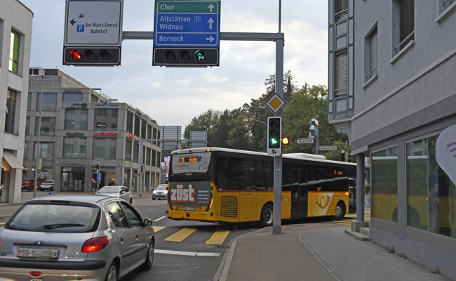 Bus Ostschweiz weiss noch nicht, welche Strecke der Bus nach Berneck nehmen soll