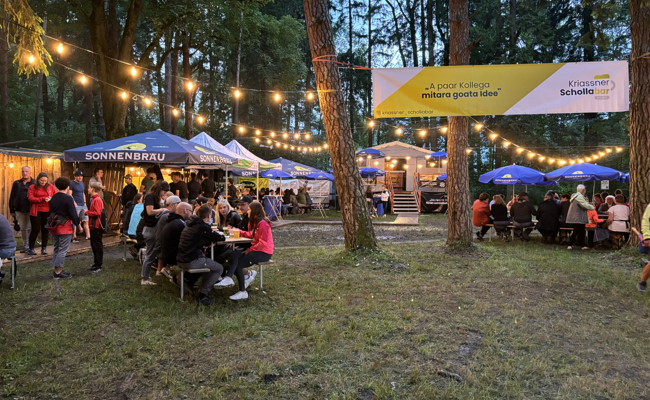Schollafest im Wäldli: Beste Stimmung trotz Regen