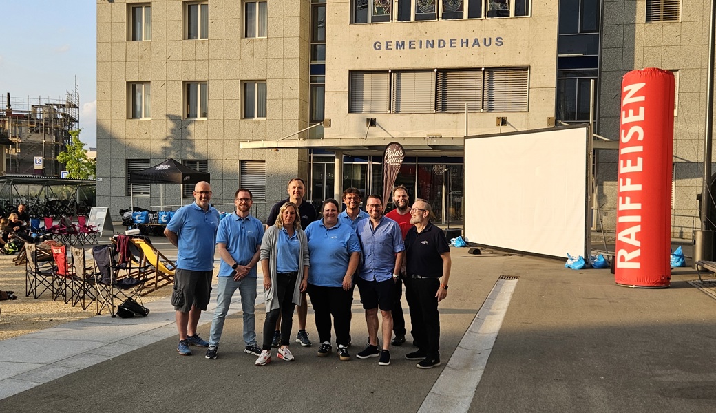 Christoph Frei (Einwohnerkommission/Gemeinderat), Armando Bernardi (Einwohnerkommission), Denis Haraminčić (Solarkino), Fabiene Meyer (Einwohnerkommission), Marielle Heeb (Einwohnerkommission), Martin Frei (Einwohnerkommission/Schulrat), Andreas Schmid (Raiffeisenbank Diepoldsau-Schmitter), Nick Bischof (Solarkino), Alex Adamantidis (Solarkino)