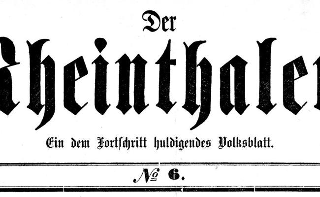 "Der Rheintaler": 150-jähriger Zeitungstitel