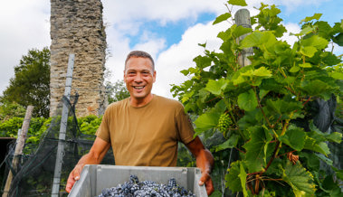 Winzer Roman Rutishauser erläutert, was einen guten Wein ausmacht