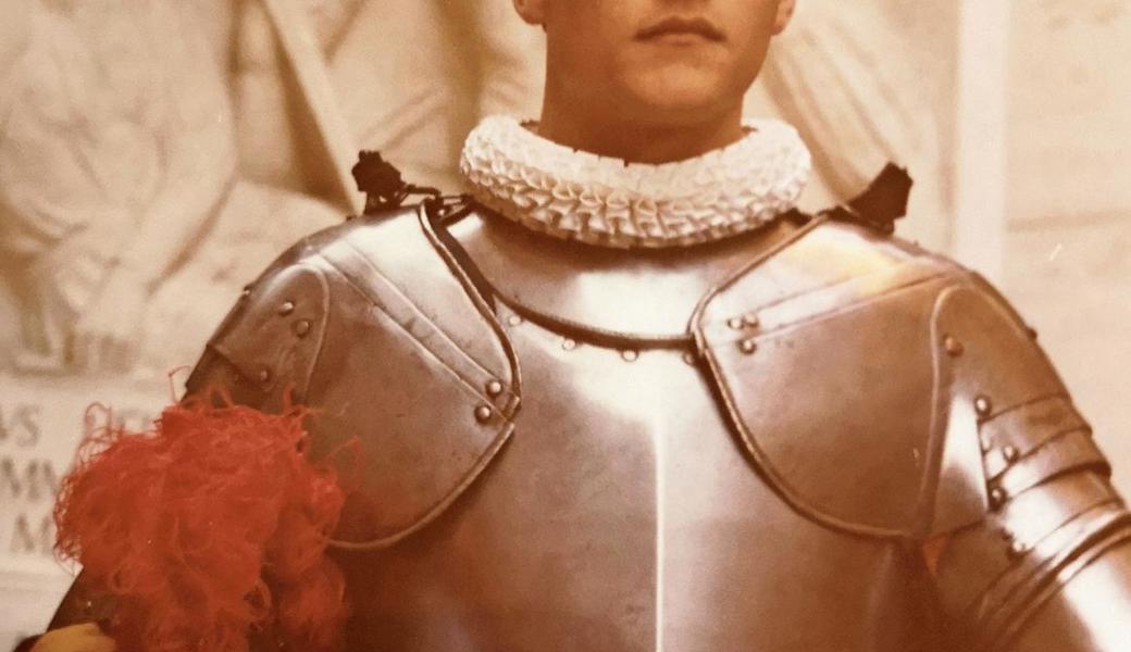 Bruno Dietrich als Schweizergardist 1978. 