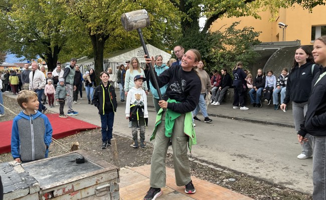 Beim Jungwachtzelt konnte man es (mit genug Kraft) klingeln lassen