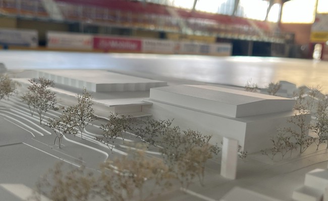 Eishallen-Siegerprojekt «Origami» weiterentwickelt – Baubeginn soll im Frühjahr 2028 sein