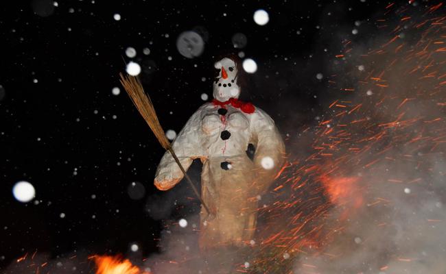 Pfadi-Nachwuchs setzte sich für die Schneefrau ein