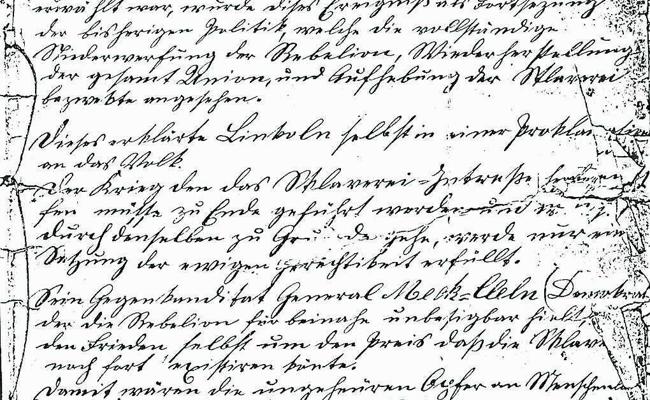 Ein Brief erzählt Weltgeschichte