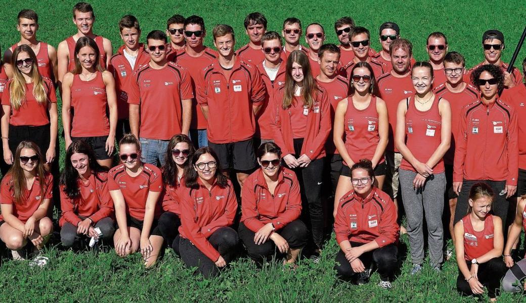 Der STV Oberriet-Eichenwies freut sich über die Note 29,88 seiner Leichtathletinnen und Leichtathleten am Aargauer Kreisturnfest in Würenlos.