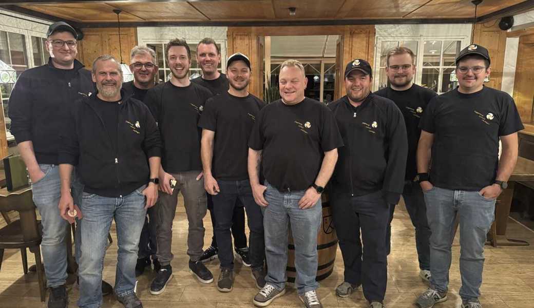Von links: Geoffrey Kobelt, Roger Bücheli, Remo Loher, Fabian Kobelt, Dario Metzger, Jan Geiger, Martin Gubser, Manuel Muntwiler, Joël Eugster und Nando Mattle.
