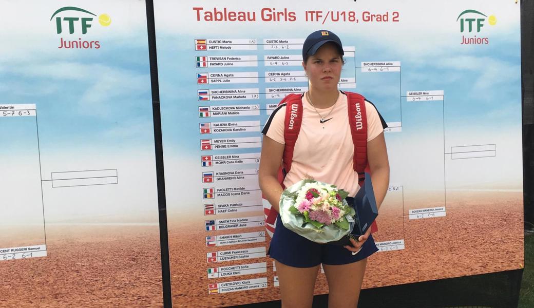 Am internationalen Grad-2-Turnier in Oberentfelden rauschte Nina Geissler bis ins Endspiel durchs Tableau. 