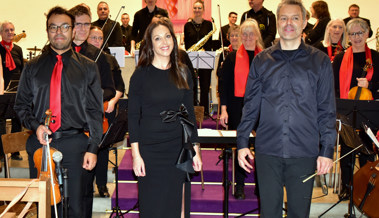 Sinfonieorchester und Jazzband gemeinsam auf der Bühne