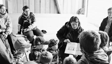 Kinder feierten auf dem Bauernhof
