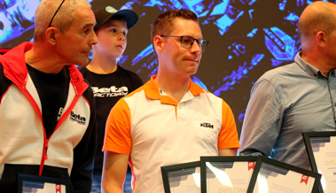 Drei Diplome und viel Anerkennung für Andy Baumgartner an Gala