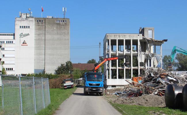 Heimtextilfabrik abgebrochen