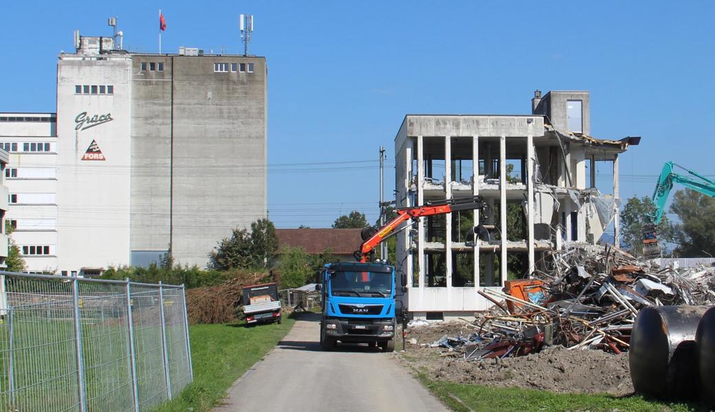 Die Fabrik an der Rorschacherstrasse 24 ist in den letzten Tagen abgebrochen worden.