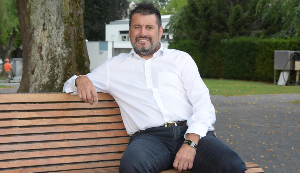 Für einen Moment zurücklehnen: Rolf Breu, Präsident des Handwerker- und Gewerbevereins, freut sich auf die Jubiläumsfeier.  