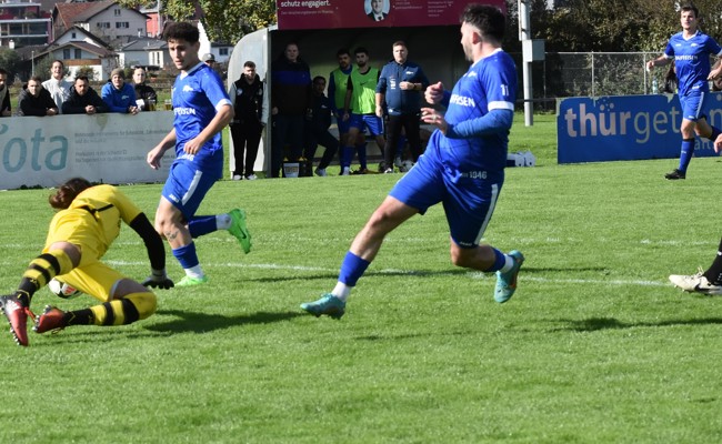 Ein Paukenschlag zuviel verhinderte die Rüthner Cup-Revanche gegen den FC Appenzell